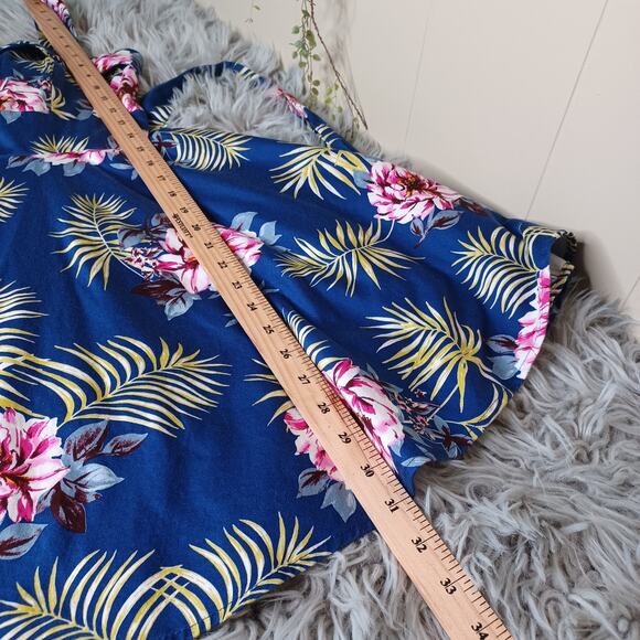 Ixia Modcloth Floral Retro Pinup Rockabilly Travel Cruise Dress Size M USA - Picture 5 of 6